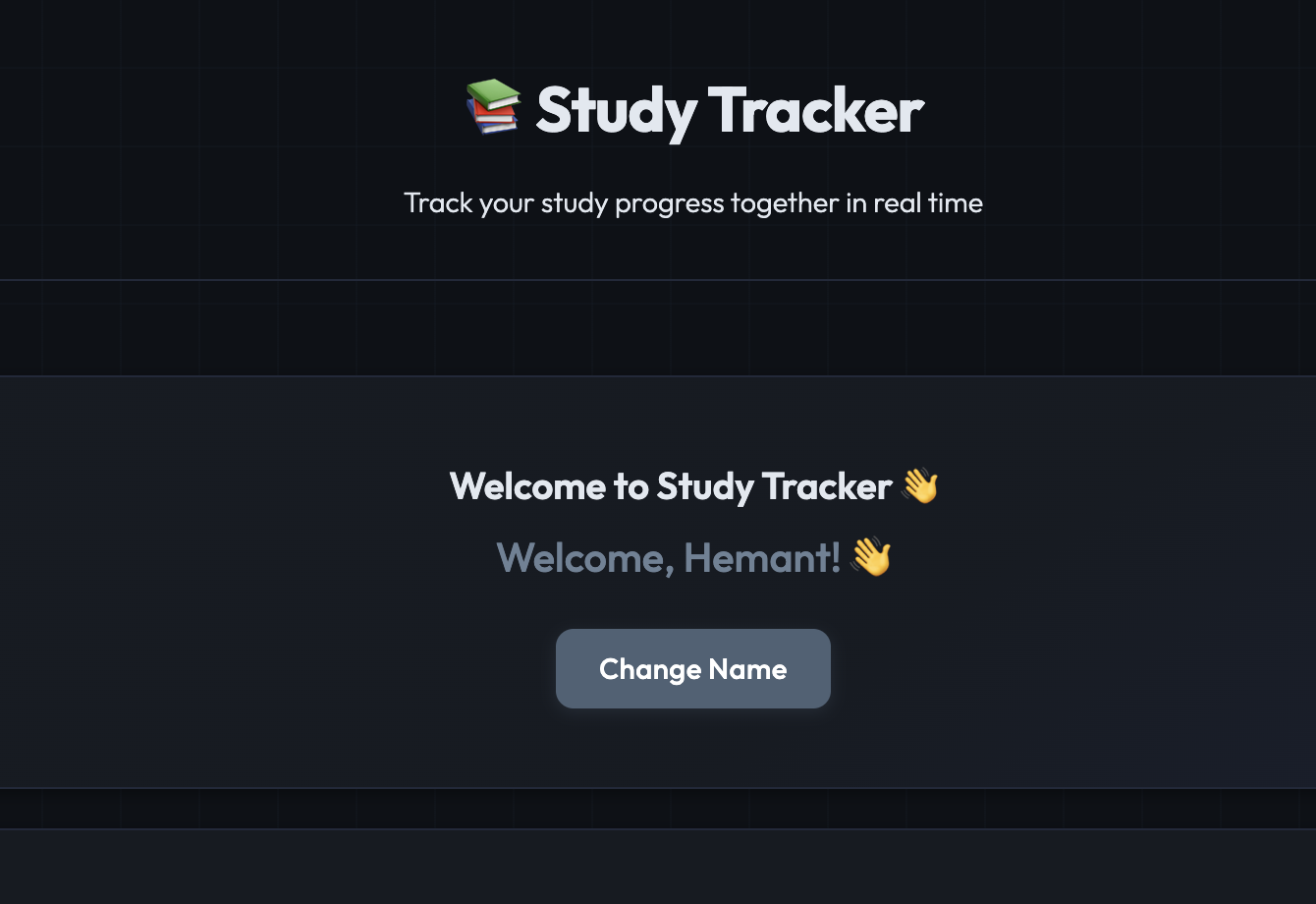 Study Tracker Project